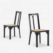 Josef Hoffmann. Chairs, pair.