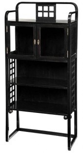 JOSEF HOFFMANN EBONIZED AND GL