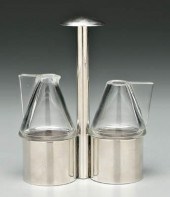 Josef Hoffmann silver/glass cr