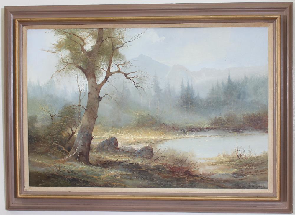JOSEF KUGLER OIL ON CANVASJOSEF