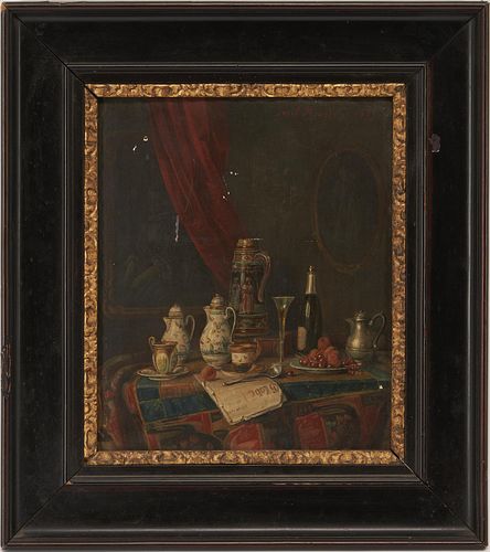 JOSEF MANSFELD OIL ON PANEL STILL