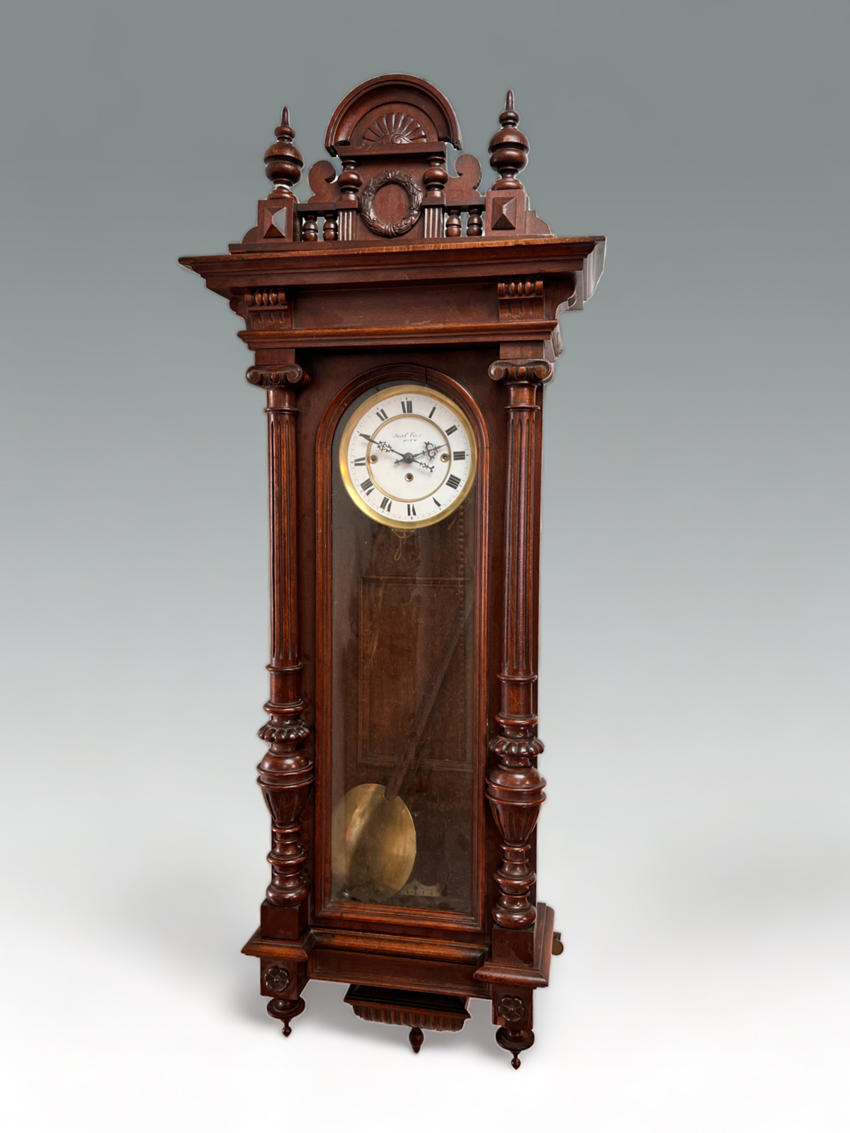 JOSEF? WIEN WALL CLOCK: A large