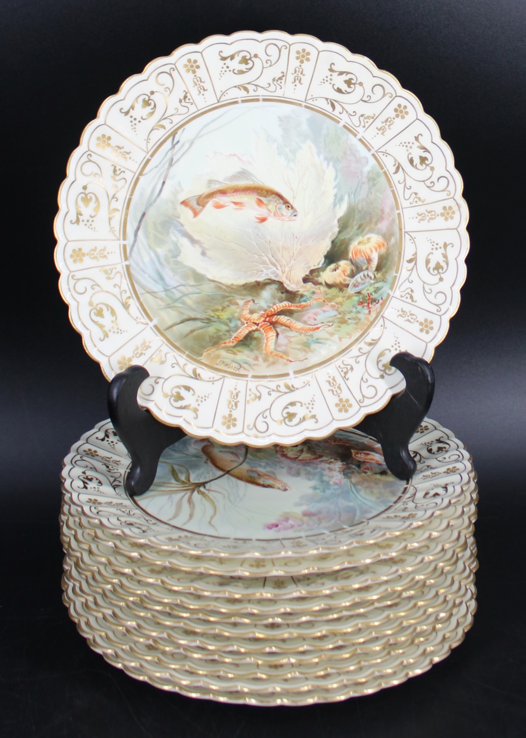 JOSEPH BIRBECK SIGNED PORCELAIN