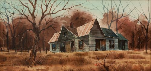 JOSEPH BOHLER (B. 1938) WATERCOLOR,
