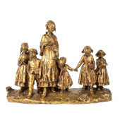 JOSEPH D'ASTE GILT BRONZE FIGU
