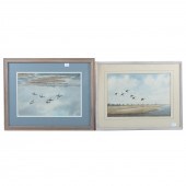 JOSEPH DAY KNAP. TWO FRAMED WA