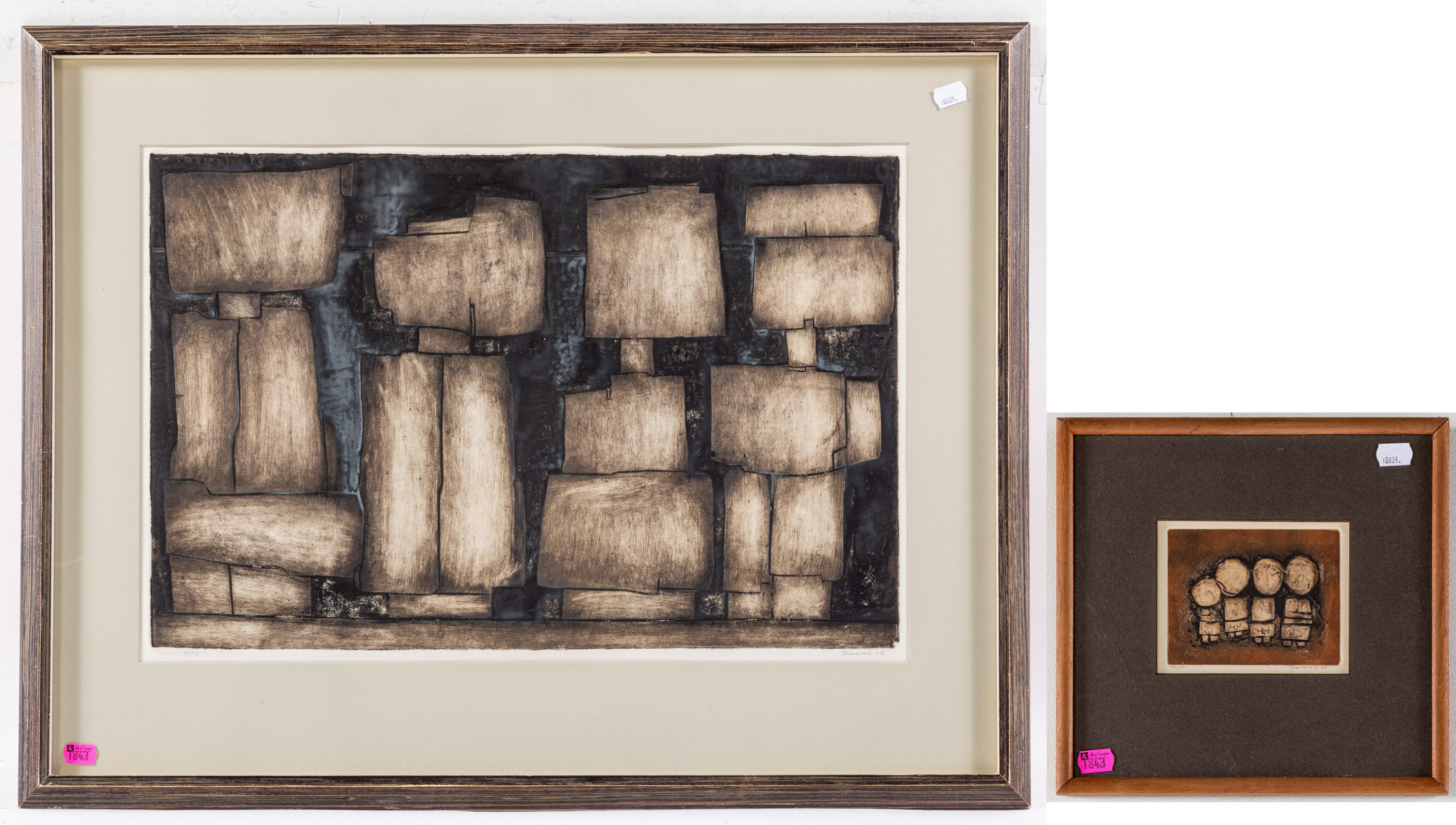 JOSEPH DEMARAIS. TWO FRAMED