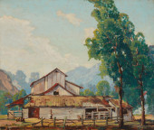 JOSEPH FREY (1892-1977), BARN