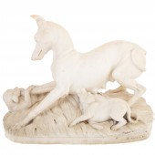 JOSEPH GOTT, GREYHOUND & PUPPI