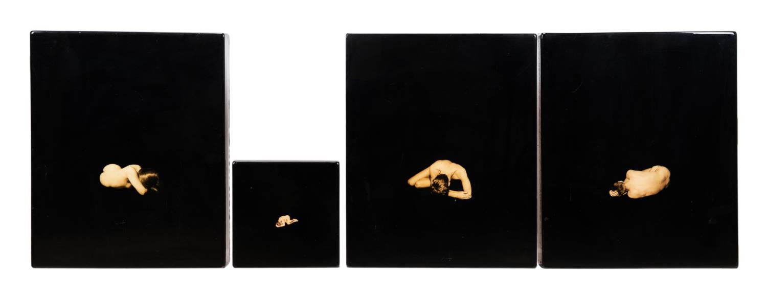 JOSEPH GUAY, 4 FIGURAL NUDE RESIN