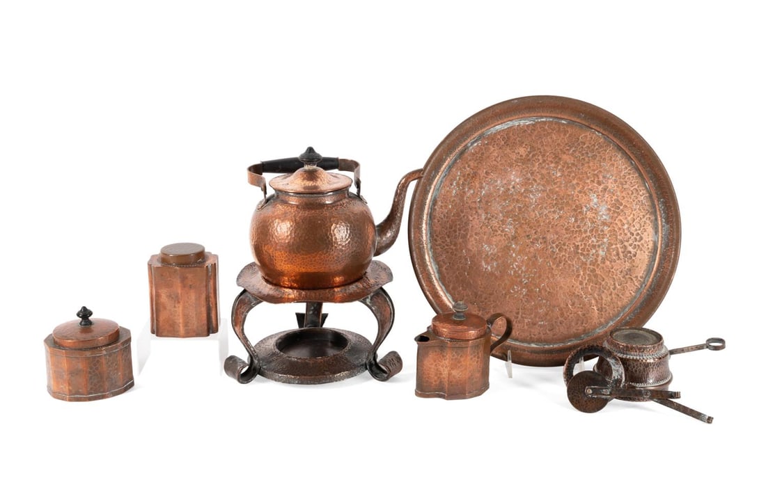 JOSEPH HEINRICHS 7 PIECE HAMMERED