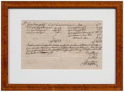Joseph Hewes manuscript document