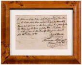 Joseph Hewes manuscript docume