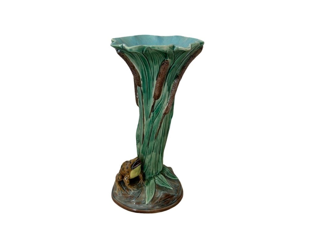 JOSEPH HOLDCROFT MAJOLICA FROG