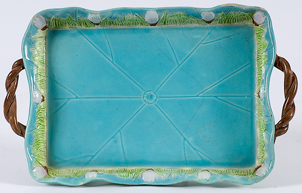 Joseph Holdcroft Majolica Tray