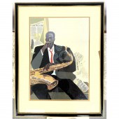Joseph Holston "Jazz" Lithogra