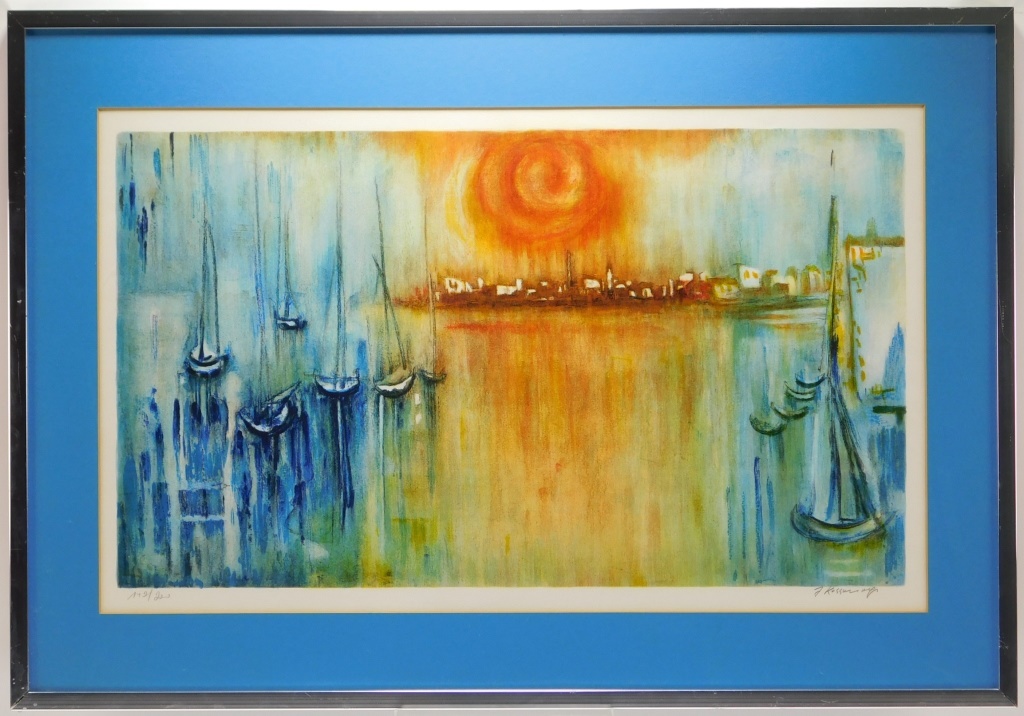 JOSEPH KOSSONOGI SUNSET IN JAFFA