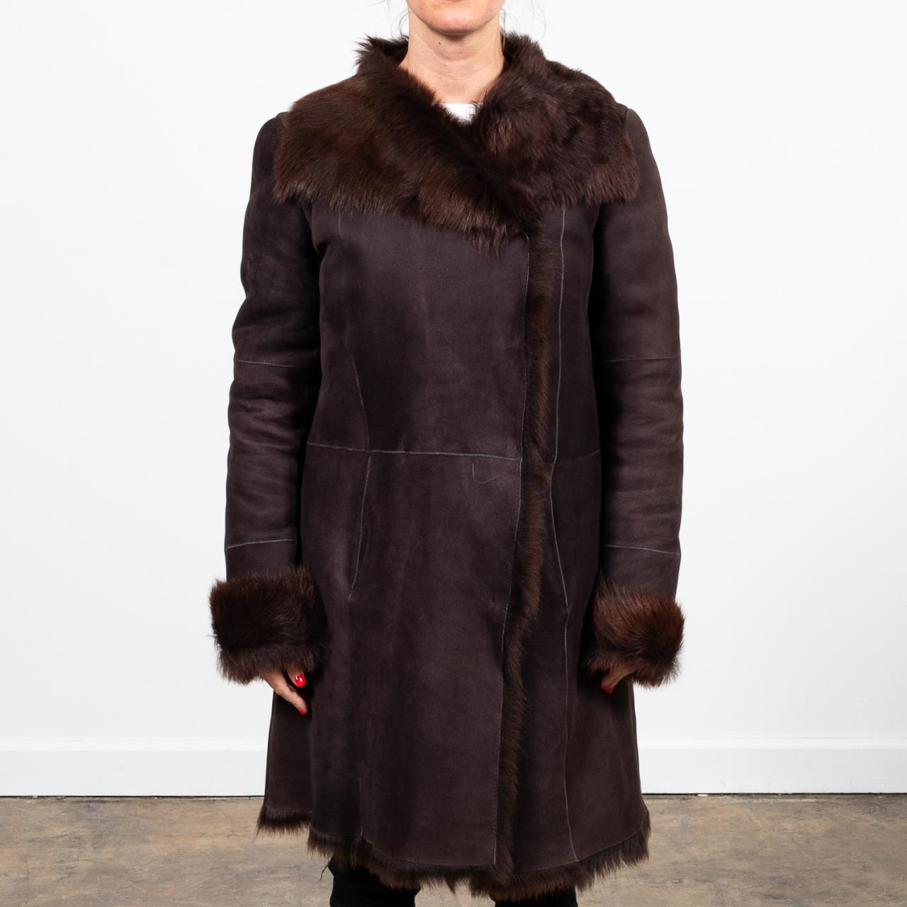 JOSEPH LADIES' FUR LINED LAMBSKIN