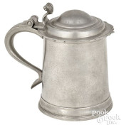 JOSEPH LEDDELL PEWTER QUART TA