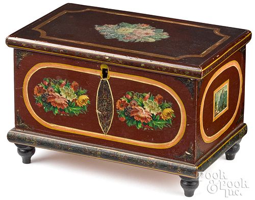 JOSEPH LEHN PAINTED AND DECOUPAGE