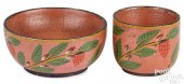 JOSEPH LEHN, PAINTED CUP AND S