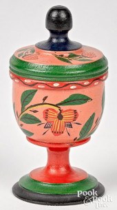 JOSEPH LEHN PAINTED POPLAR LID