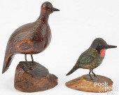 JOSEPH MOYER, TWO CARVED AND P