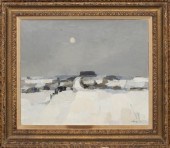 JOSEPH MUSLIN LANDSCAPE OIL ON