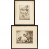 JOSEPH PENNELL, (2) SIGNED ETC