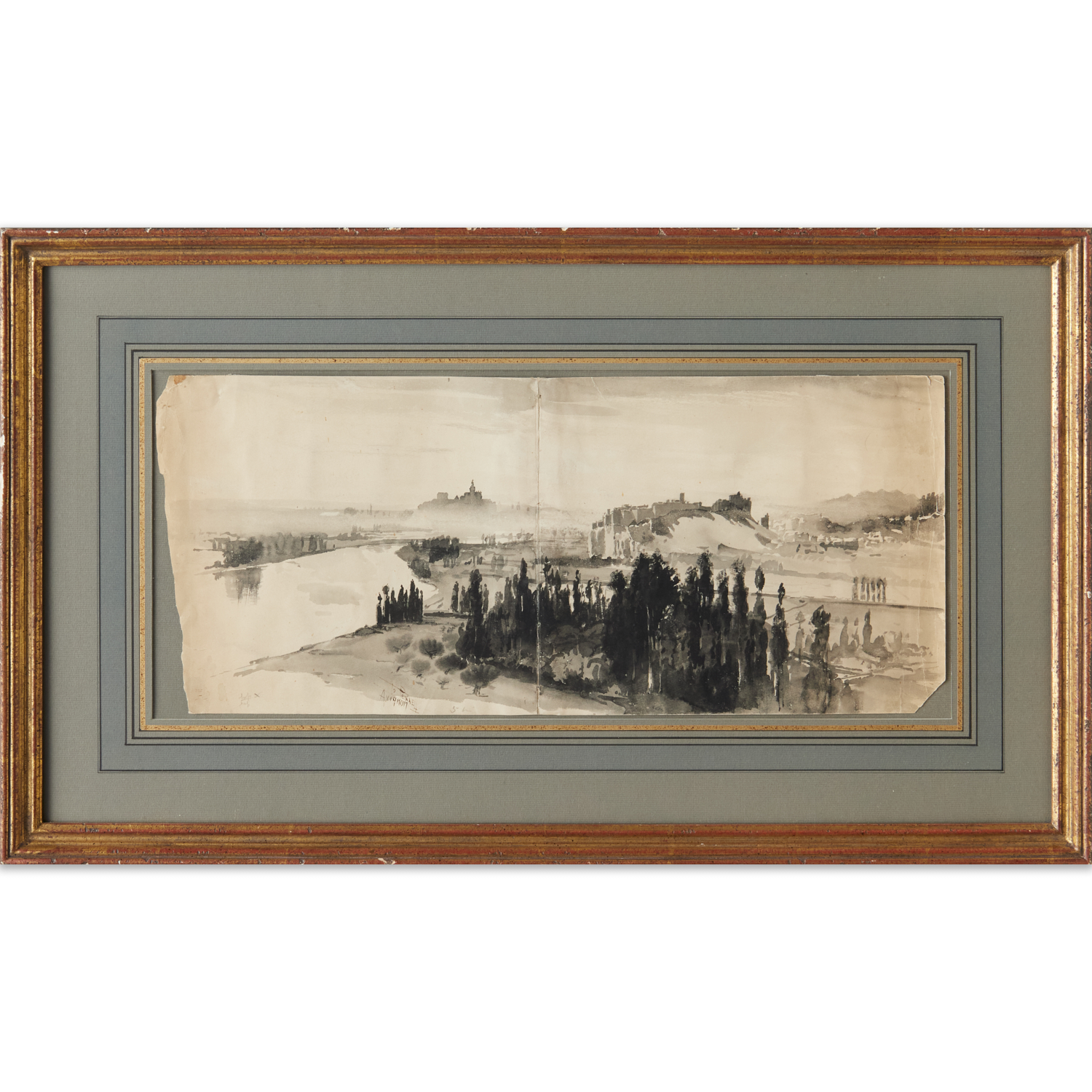 JOSEPH PENNELL, INK AND WASH, C.