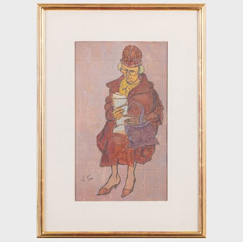 JOSEPH SOLMAN (1909-2008): SEATED