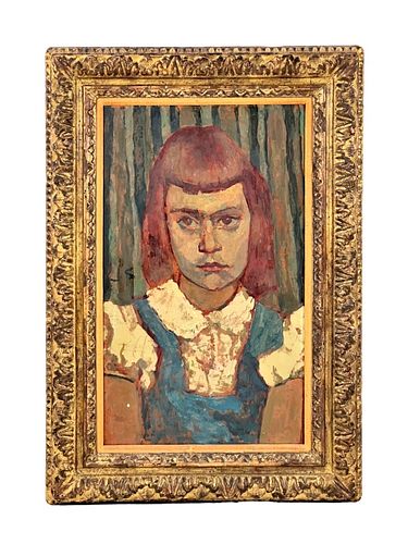 JOSEPH SOLOMAN PORTRAIT OIL ON