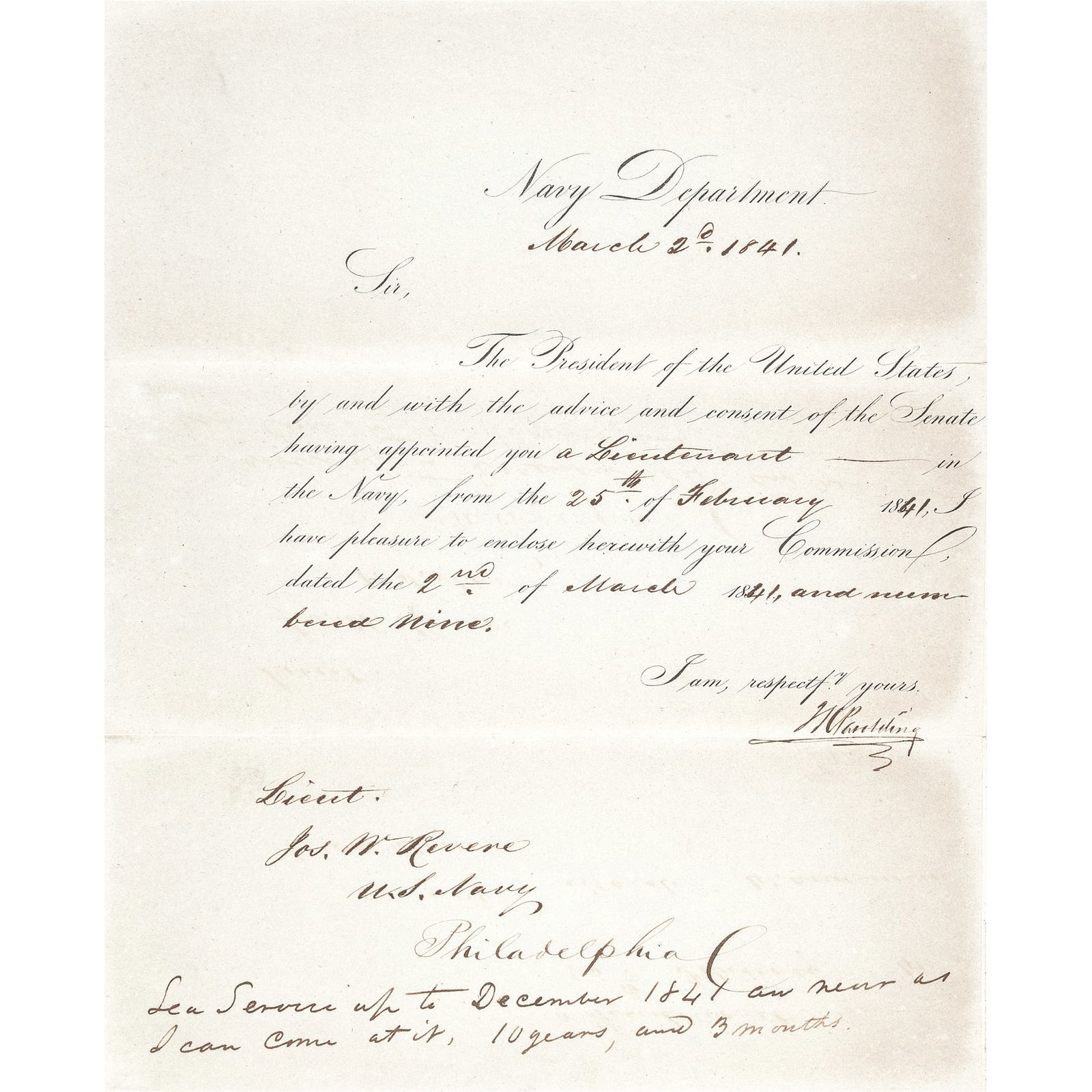 JOSEPH WARREN REVERE CIVIL WAR