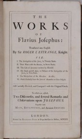 JOSEPHUS FLAVIUS. "WORKS" Lond