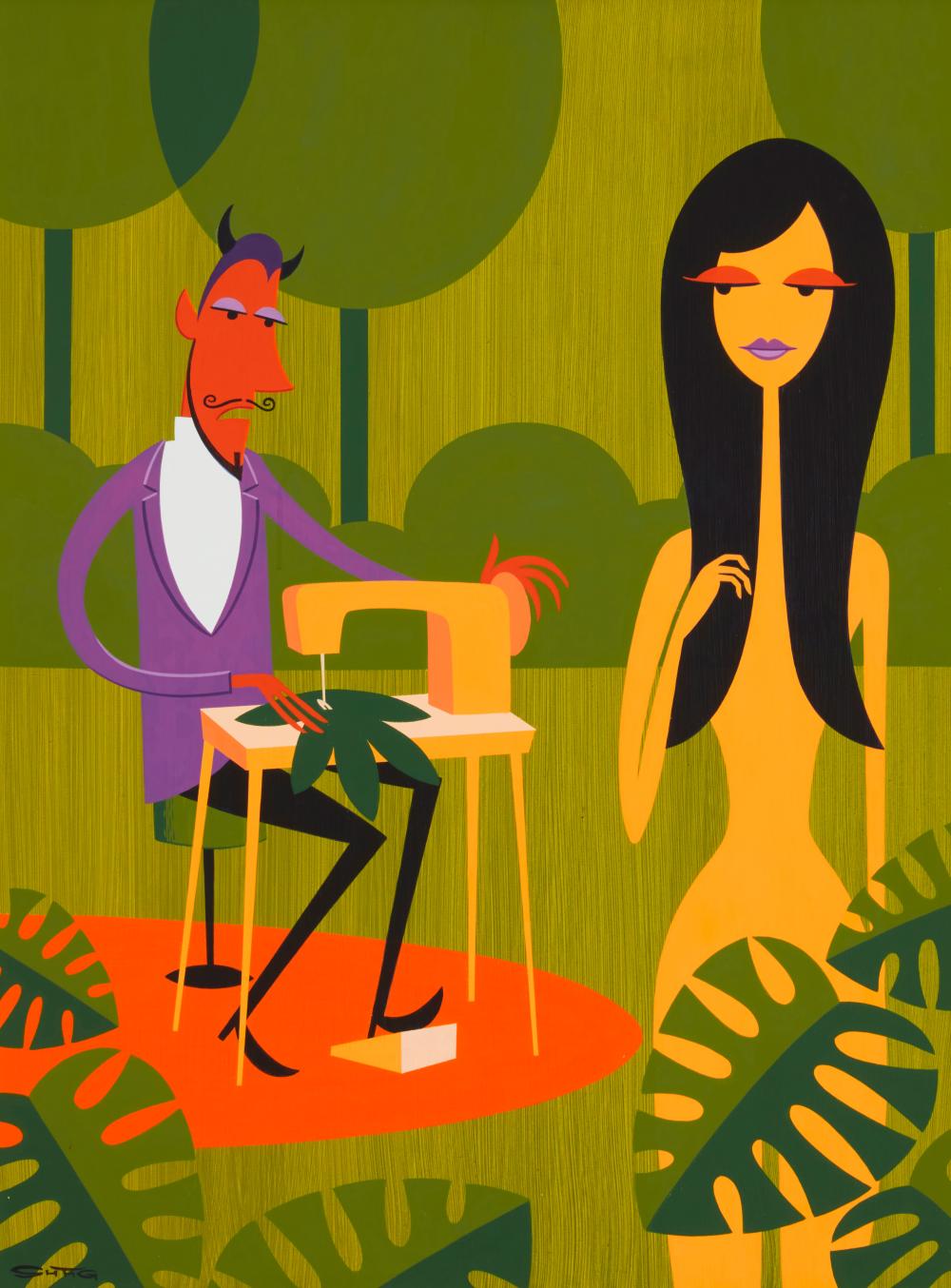 JOSH AGLE (AKA SHAG) (B. 1962), "AN
