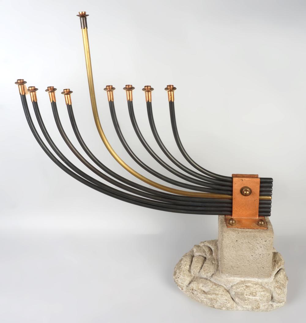 JOSH OWEN SCULPTURAL MENORAH 22 1/2