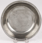 JOSIAH DANFORTH PEWTER BASIN<b