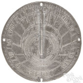 JOSIAH MILLER PEWTER SUNDIAL<b
