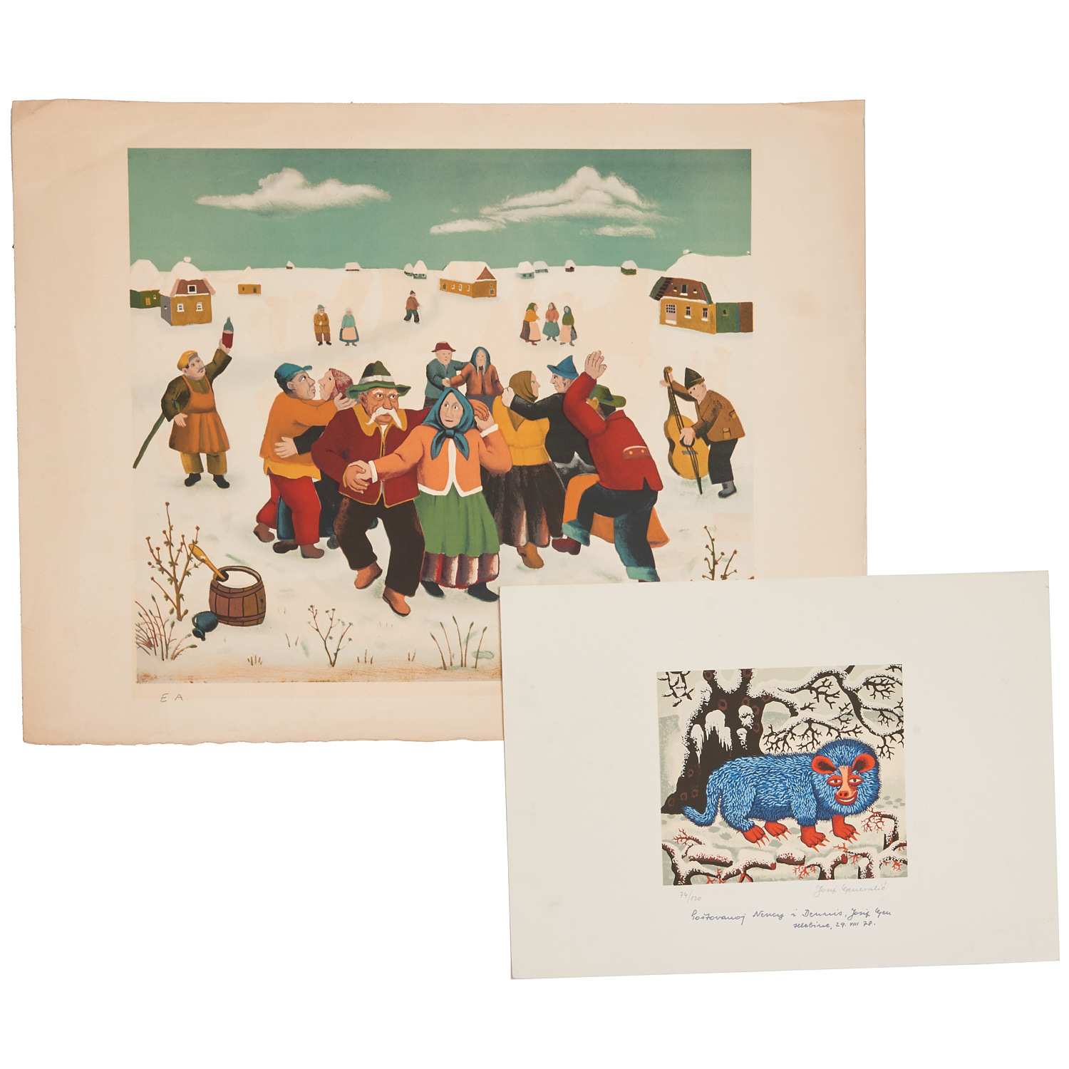 JOSIP GENERALIC, (2) SERIGRAPHS