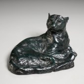 JOY BUBA, BRONZE CAT SCULPTURE