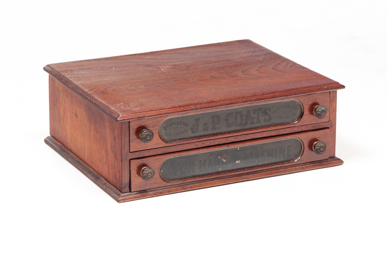 J.P. COAT'S TWO DRAWER SPOOL