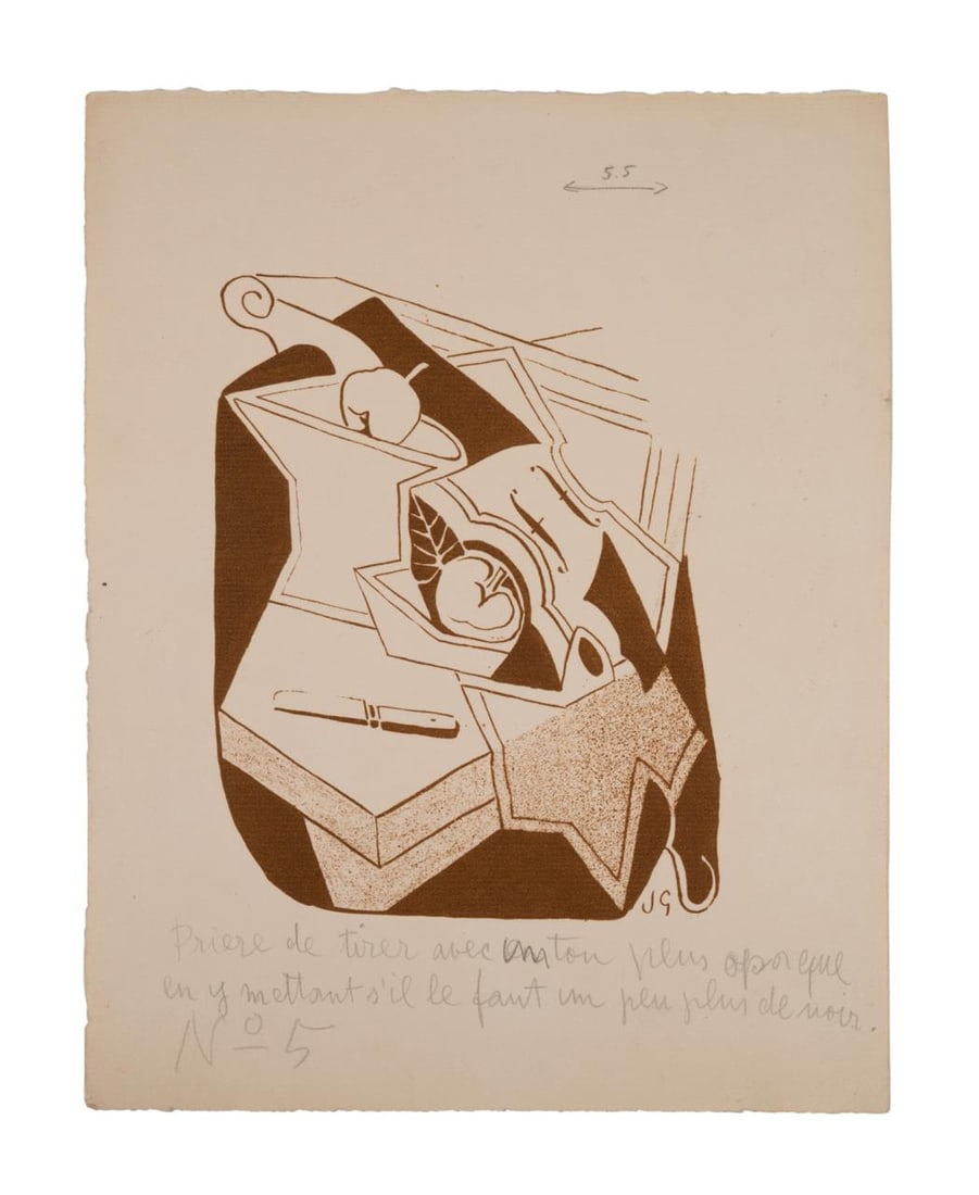 JUAN GRIS, "DENISE" PRINTER'S PROOF