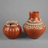 JUANITA FRAGUA, PAIR OF REDWAR