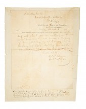 JUDAH BENJAMIN SIGNED DOCUMENT