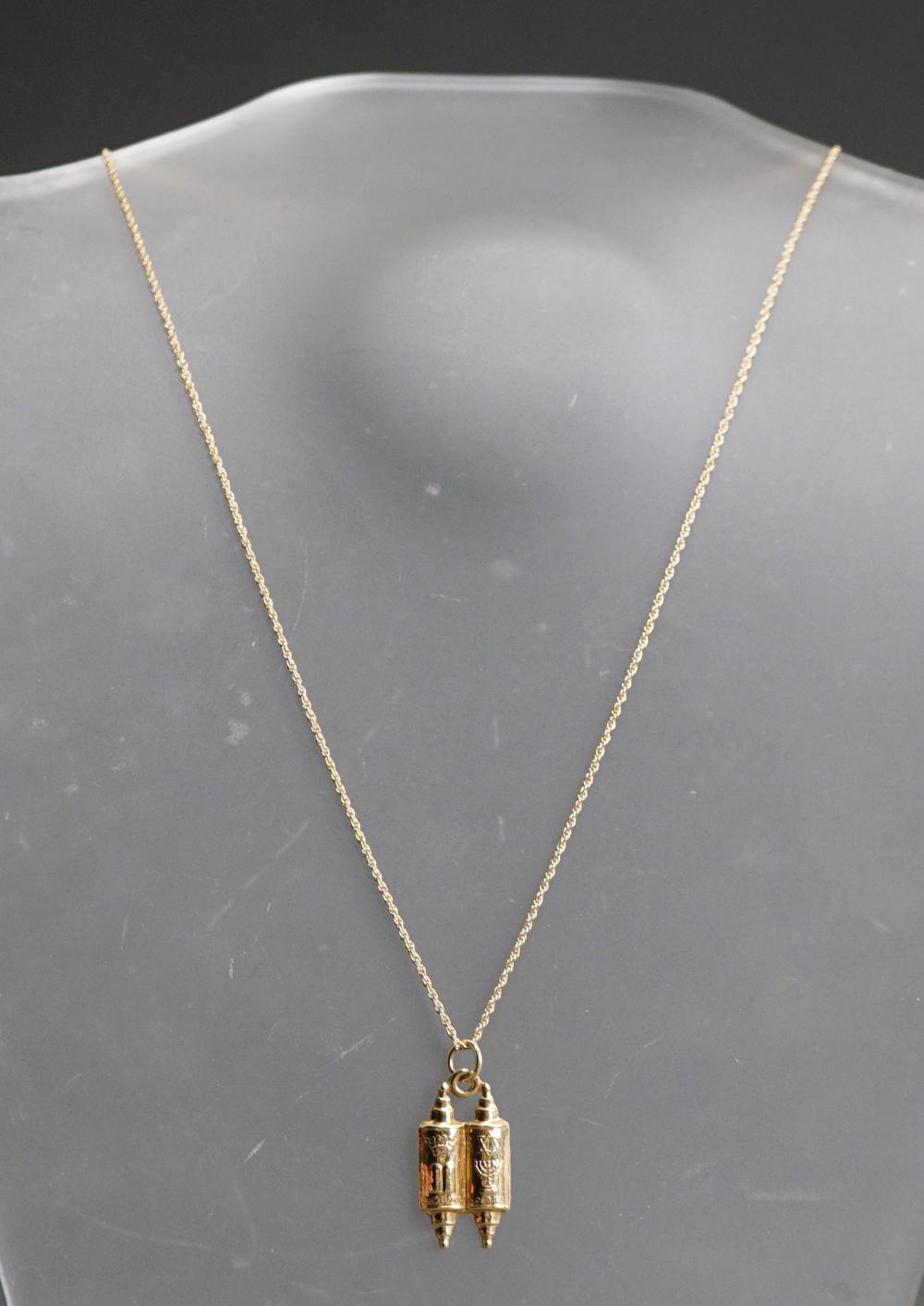 JUDAICA 14-KARAT YELLOW-GOLD