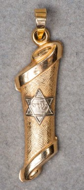 JUDAICA 14K YELLOW & WHITE GOL