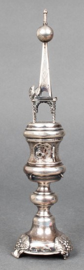 JUDAICA 19TH C. RUSSIAN SILVER