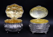 JUDAICA. (2) STERLING ETROG BO