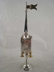 Judaica; a hallmarked silver