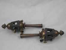 Judaica. A pair of white metal